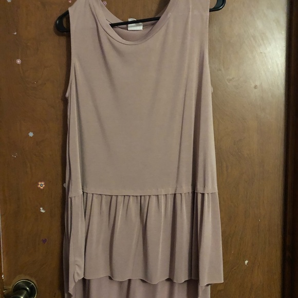 Mote High Low Sleeveless Mauve Pink Blouse EUC - Picture 2 of 9